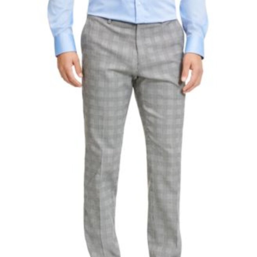 Tommy Hilfiger Men's Modern-Fit Stretch Solid Performance Pants - White/Black